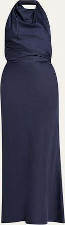 SIMKHAI Reannon Draped Satin Gown