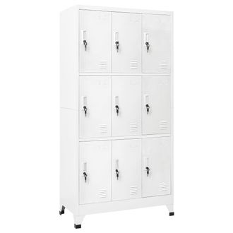 vidaXL Taquilla Con 9 Compartimentos Acero 90x45x180 Cm Vidaxl