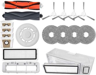 OEM Apto Para Aspiradoras Dreame S10, X10, X20 Y X30: Soporte Del Filtro, Cubierta Del Cepillo Principal, Iones De Plata