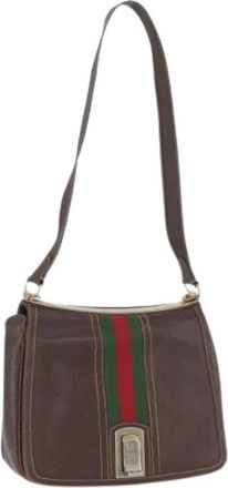 Gucci Pre-owned Shoulder Bags, female, Brown, Size: ONE SIZE Pre-owned Vintage Shoulder Bag