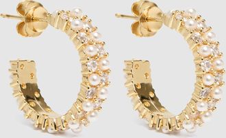 Shaker Jewels Boucles Doreilles Ilios Dor&eacute; Nacre