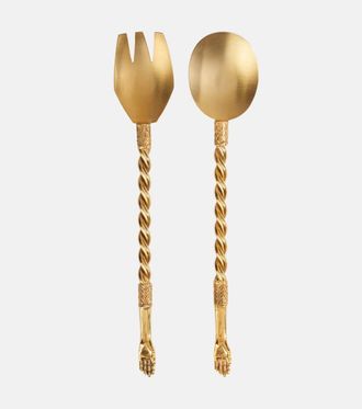 Natalia Criado Gold-plated 2-piece utensils set