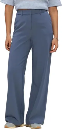 Moss Copenhagen Broeken, Dames, Blauw, L, Michelle HW Wide Pants