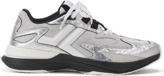 Lanvin Jla Sneakers In Crinkled Metallic Leather in Silver at Nordstrom, Size 40