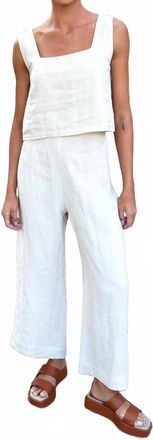 Emerson Fry Roma Pants In Natural Linen