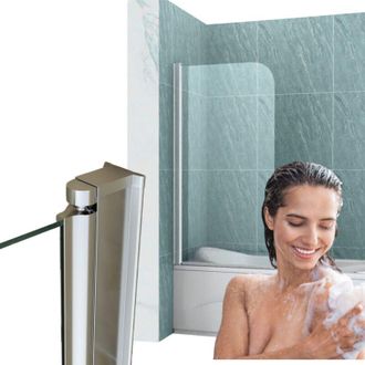 Desconocido Mampara De Ba&ntilde;o Marion 1 Ala 70x140 M&oacute;vil Cromada