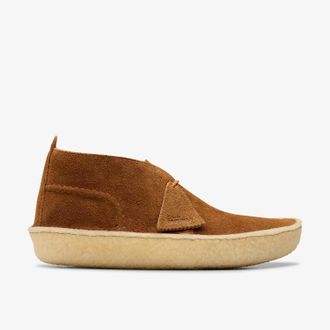 Clarks Desert Rain Dark Cola Suede