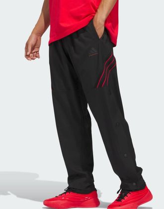 adidas Crazy Lite - Pantaloni neri / rubino puro-Nero