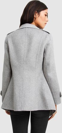 Belle & Bloom Bad Girl Wool Blend Moto Coat