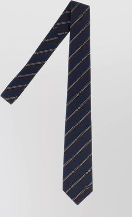 Gucci silk embroidered jacquard tie
