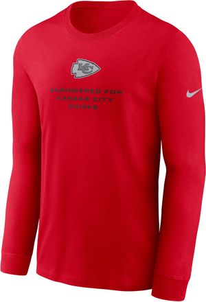 Nike Kansas City Chiefs Team Issue Nike Mens Dri-FIT NFL Long-Sleeve T-Shirt in Red | 02EW65N7G-ZSZ
