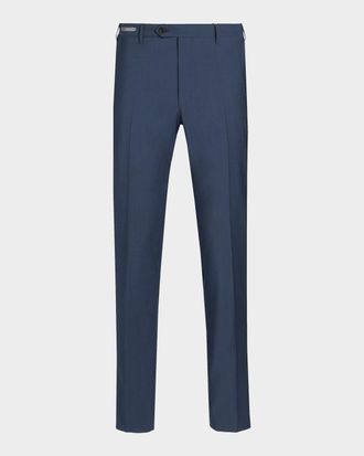 Corneliani Men & apos;s Stretch-Wool Straight-Leg Pants