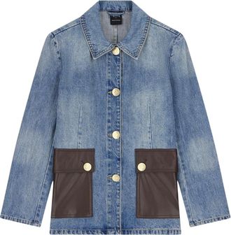 A|X Armani Exchange Denim Blazer Jas - Dames - Jassen - Blauw - Maat: 2XS Denim