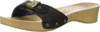 Dr. Scholls Shoes Womens Classic Slide Sandal, Black Snake Print, 5.5 UK