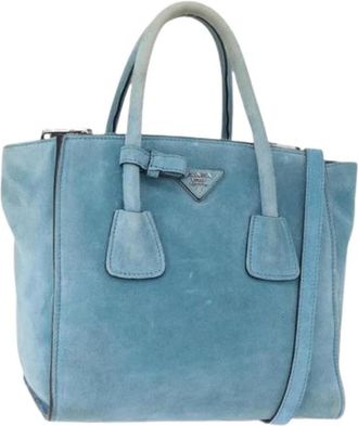 Prada Pre-owned Handbags, female, Blue, Size: ONE SIZE Pre-owned Vintage Handbag