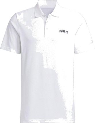 adidas Pique Solid Polo Shirt Asia Sizing White JI9056