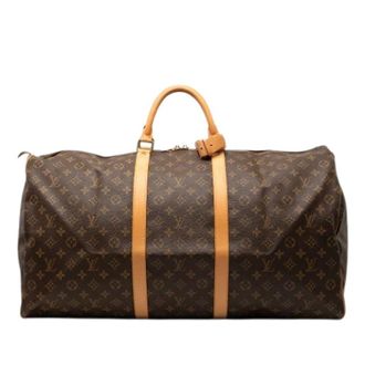 Louis Vuitton Pre-owned Weekend Bags, female, Brown, Size: ONE SIZE Pre-owned Keepall 60