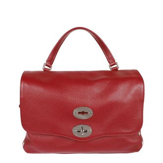 Zanellato Zwarte leren crossbody tas Twist Lock - Dames - Handtassen - Rood - ONE Size - Leer - Tassen