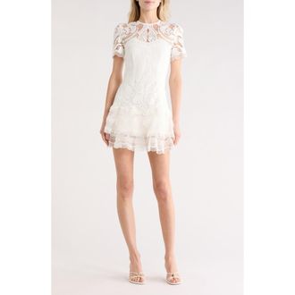 SIMKHAI Paislee Lace Dress in White at Nordstrom Rack, Size 12