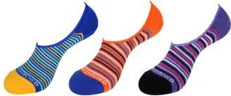 Unsimply Stitched Assorted 3-Pack No Show Socks in Blue Orange Purple at Nordstrom Rack