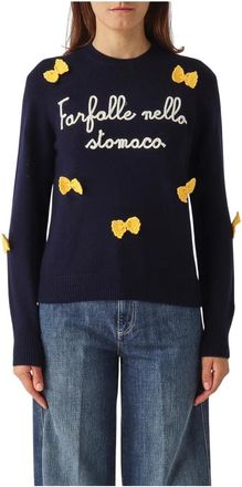 MC2 Saint Barth Dames, Truien, Blauw, Maat: M Wol