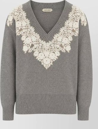Alberta Ferretti cashmere-blend sweater
