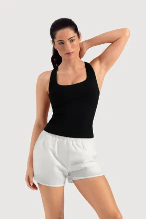 Bloch Ladies Apex Form Longline Tank Top, Cobalt