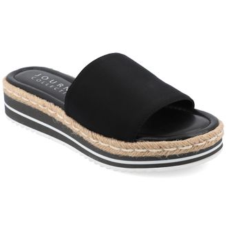 Journee Collection Womens Rosey Wide Width Espadrille Sandals