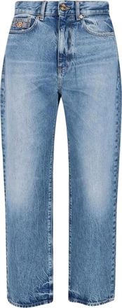 Versace Mid-Rise Cotton Denim Jeans with Classic Five-Pocket Styling