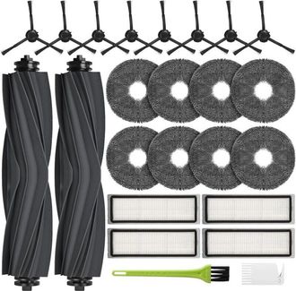 OEM Compatible Con Dreame L10 Prime / L10s Ultra / Xiaomi X20 Plus / X10 Plus Repuestos Para Dreame L10s Pro 2 Cepillos Principales 8 Pa&ntilde;os De Limpieza 4 