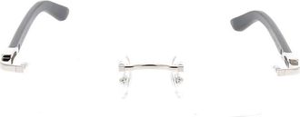 Cartier Glasses, unisex, Gray, Size: ONE SIZE Optical Frame