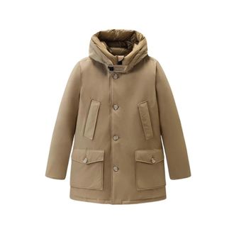 Woolrich Arctic Parka Jas - Heren - Dons jassen - Beige - M - Katoen - Jassen