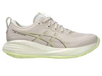 Asics Womens Gel Cumulus 27 Shoe In Mineral Beige/huddle Yellow