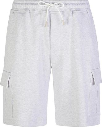 Eleventy Heren, Korte broeken, Grijs, Maat: L Katoen