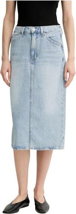 Levi's Dames, Rokken, Blauw, Maat: W24 Denim