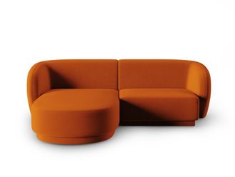 CXL by Christian Lacroix Sof&aacute; esquinero modular izquierdo 3 plazas de terciopelo terracota