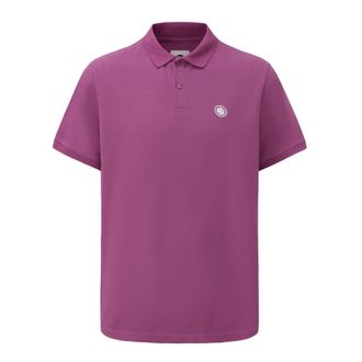 Pretty Green Heren Katoenen Polo Shirt (Paars)