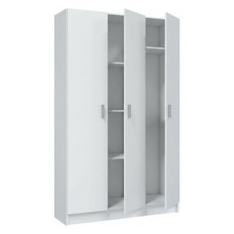Dmora Armario multiuso grande madera nobilitada blanco