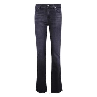 7 For All Mankind Mujer, Vaqueros, Negro, Talla: W24