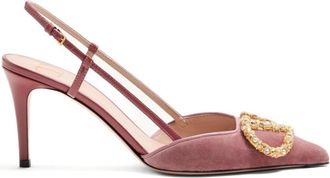 Valentino Garavani Pink Logo Pumps