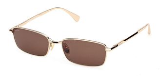 Max Mara MM0199 30E Womens Sunglasses Gold Size 55