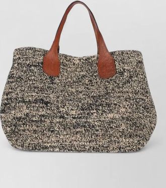 Ibeliv textured fabric tote bag open top