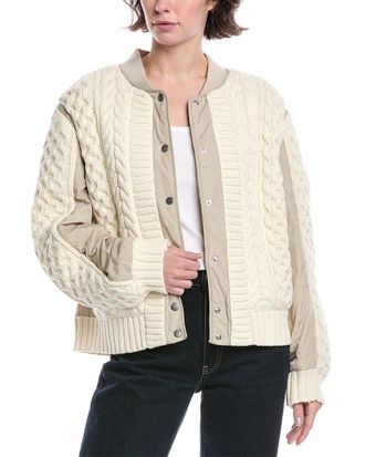 Rag & Bone Manston Mixed Media Wool-Blend Bomber Jacket