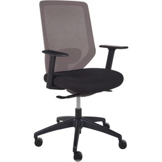 Beliani Beliani - Silla de oficina de escritorio giratoria ajustable en altura tapicería de malla gris pardo Virtuoso