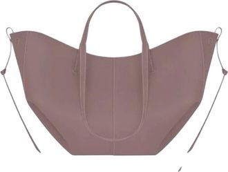 Generic Large Capacity Womens Handbag, Leather Pleated Wing Bag, One Shoulder Underarm(Lilac purple,S)