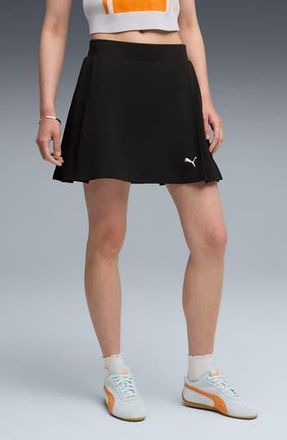 Puma Pleated Miniskirt in Puma Black at Nordstrom Rack, Size Medium