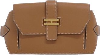 Herm&egrave;s Gold Swift Leather Fanny Pack (Pre-Owned)