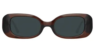Linda Farrow LOLA LFL1117 C8 Womens Sunglasses Brown Size 52