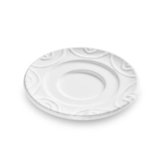 Gmundner Keramik Gmundner Keramik - Gmundner Cer&aacute;mica Plato Blanco Flameado Espresso (&oslash; 11cm)