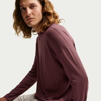 Nike Mens 24.7 ImpossiblySoft Light Dri-FIT Long-Sleeve Top in Brown | IQ8275-255